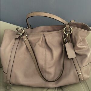 Coach Alexandra  Leather Light Purple Lilac Lavender Tote